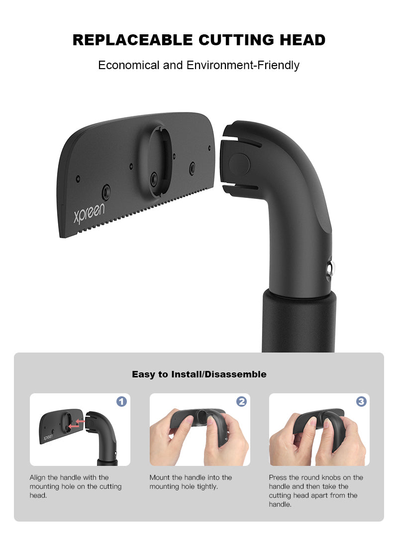 Manual Renewal, Hassle - free Back Hair Trimming: Handheld Back Hair Trimmer