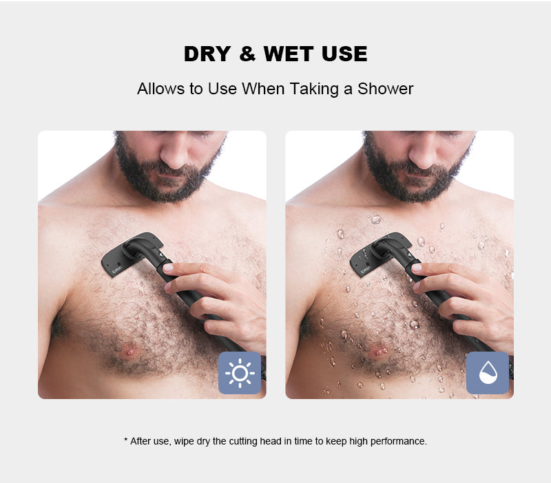 Manual Renewal, Hassle - free Back Hair Trimming: Handheld Back Hair Trimmer