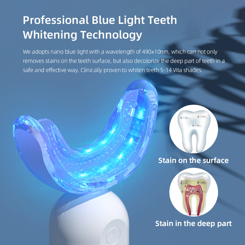 Illuminate Your Smile: Blue Light Teeth Whitening Device, Unleash a Professional Teeth - whitening Experience