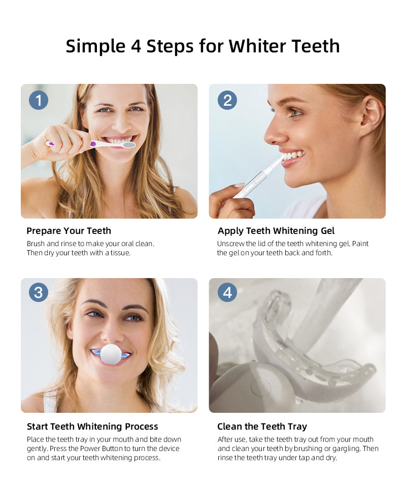 Illuminate Your Smile: Blue Light Teeth Whitening Device, Unleash a Professional Teeth - whitening Experience