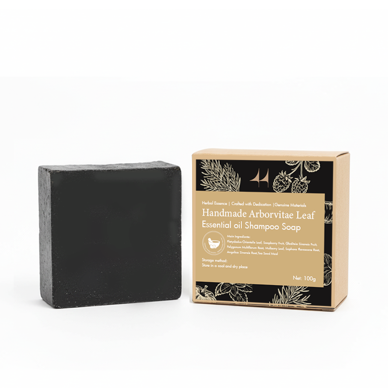 Handmade Arborvitae Leaf Essential Oil Shampoo Bar