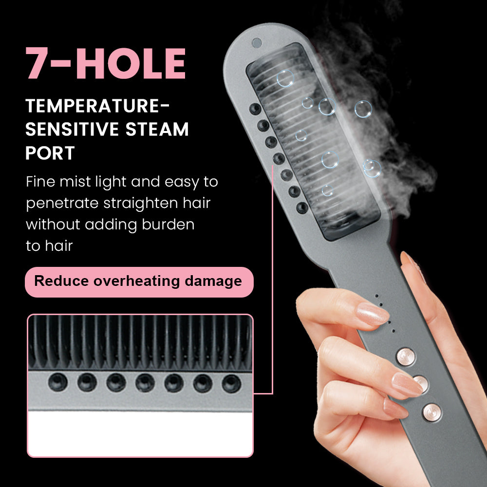 Negative - Ion Steam Hair Straightening Comb: Unlock a New Smooth Hair Experience