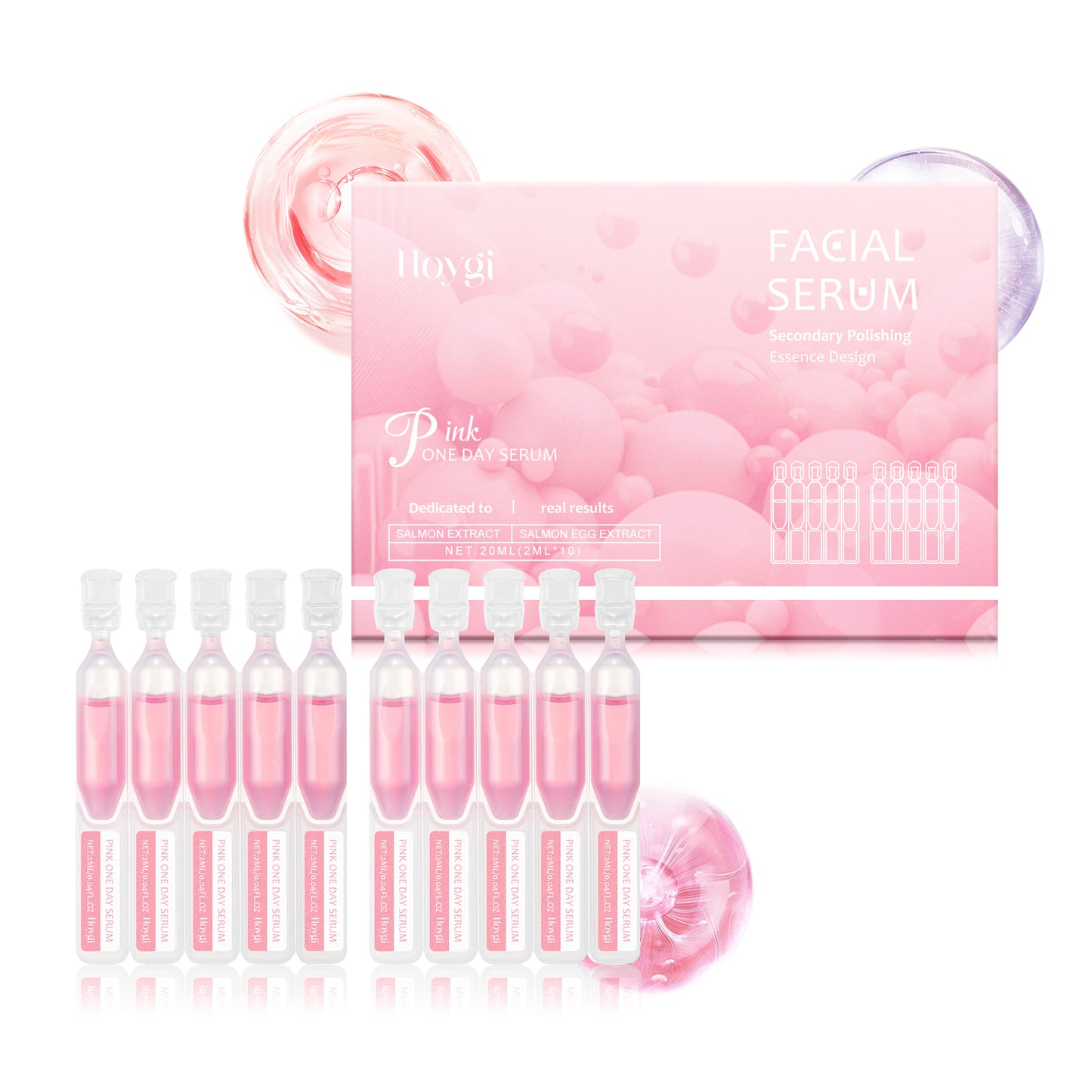 Hoygi Firming and Moisturizing Ampoule Serum Moisturizing Balancing Oil and Water Delicate Pores Softening Firming Skin