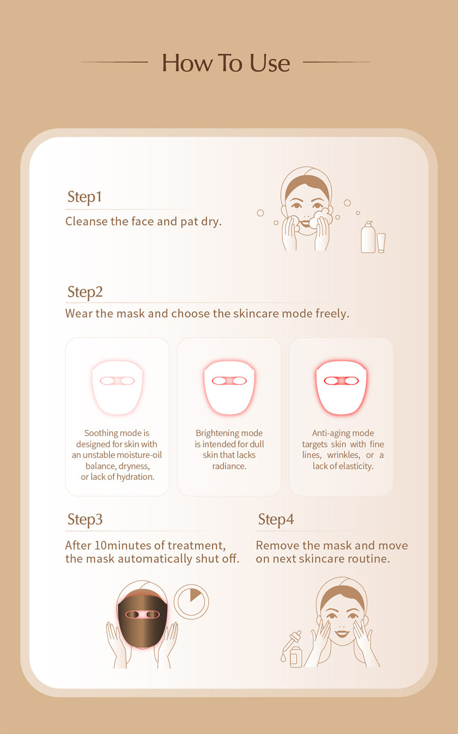 LED Light Therapy Face Mask – 7-Color Photon Skin Rejuvenation Device