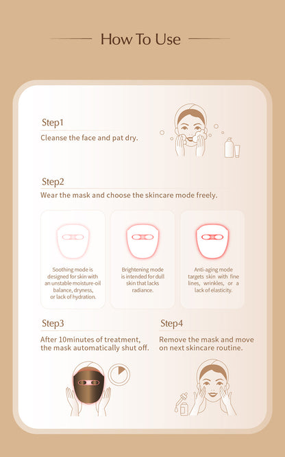 LED Light Therapy Face Mask – 7-Color Photon Skin Rejuvenation Device