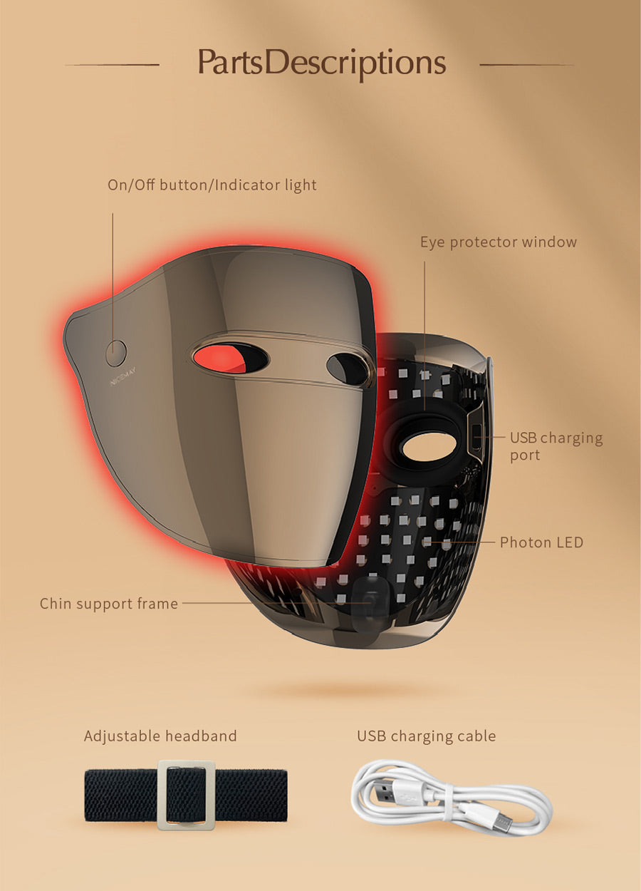 LED Light Therapy Face Mask – 7-Color Photon Skin Rejuvenation Device