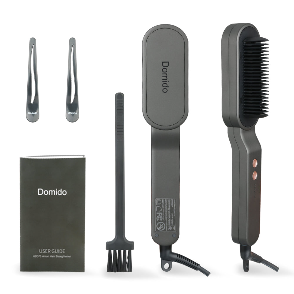 2-in-1 Hair Straightener & Curler – Portable Ceramic Flat Iron for Travel