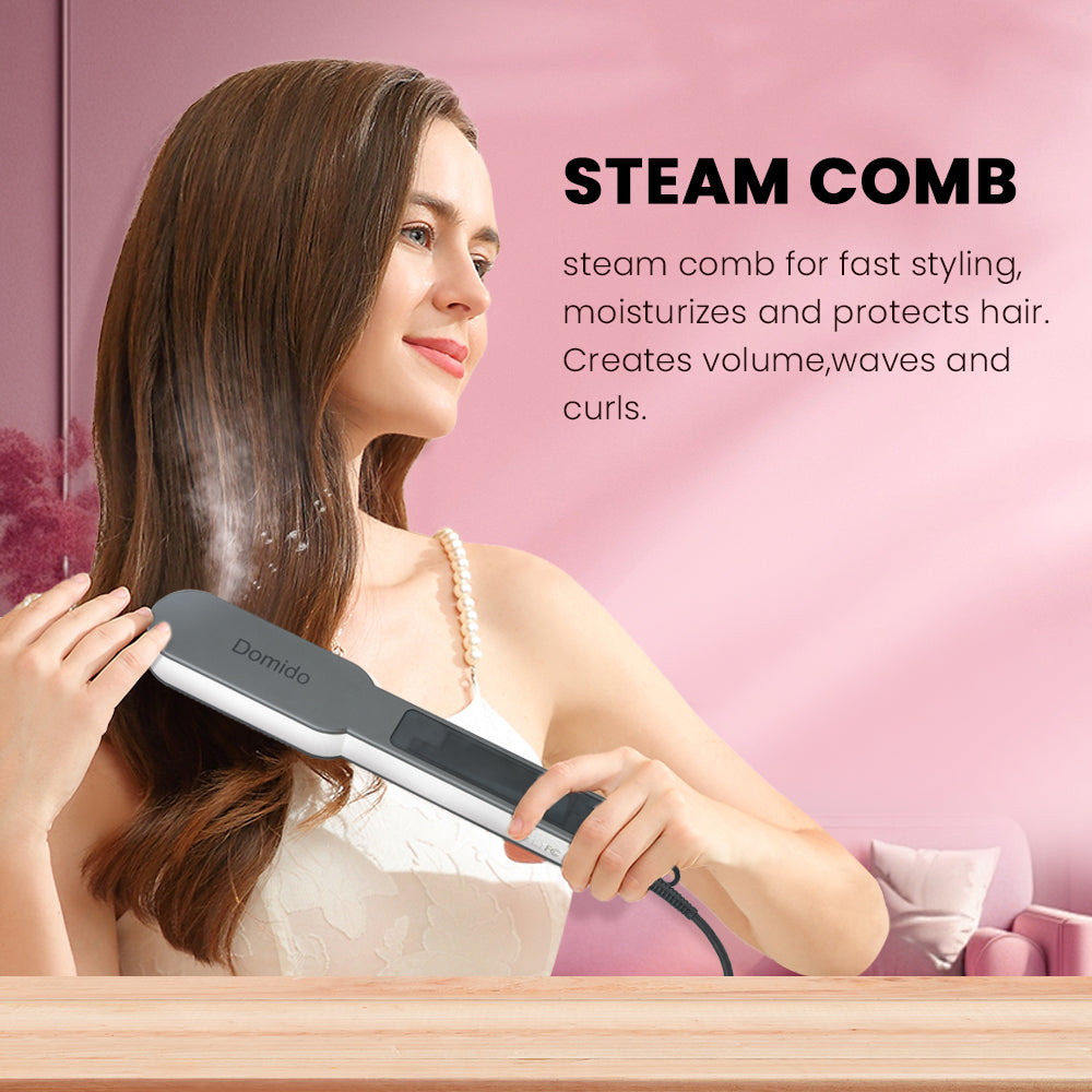 Negative - Ion Steam Hair Straightening Comb: Unlock a New Smooth Hair Experience