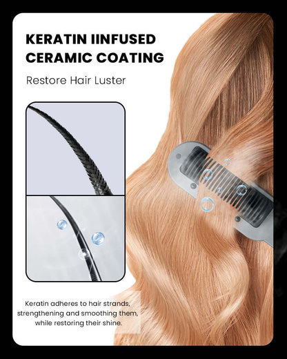 Negative - Ion Steam Hair Straightening Comb: Unlock a New Smooth Hair Experience