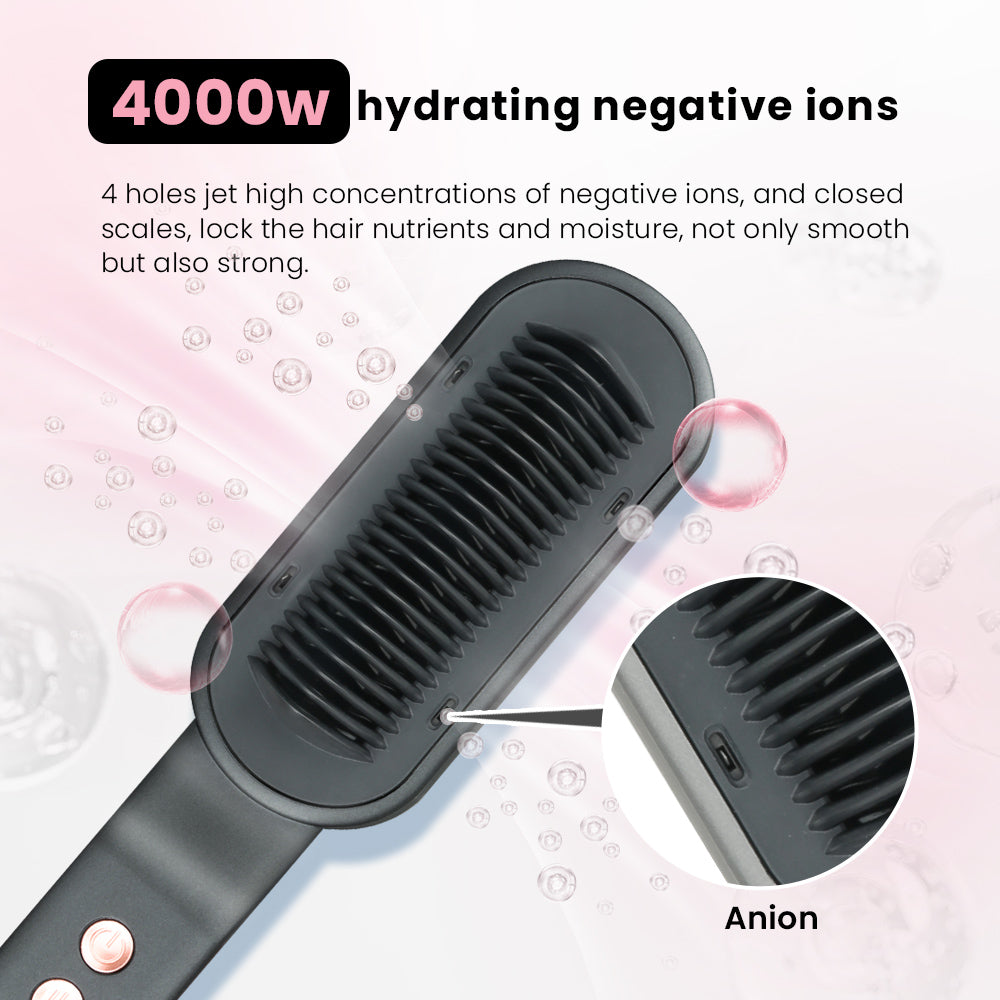 2-in-1 Hair Straightener & Curler – Portable Ceramic Flat Iron for Travel
