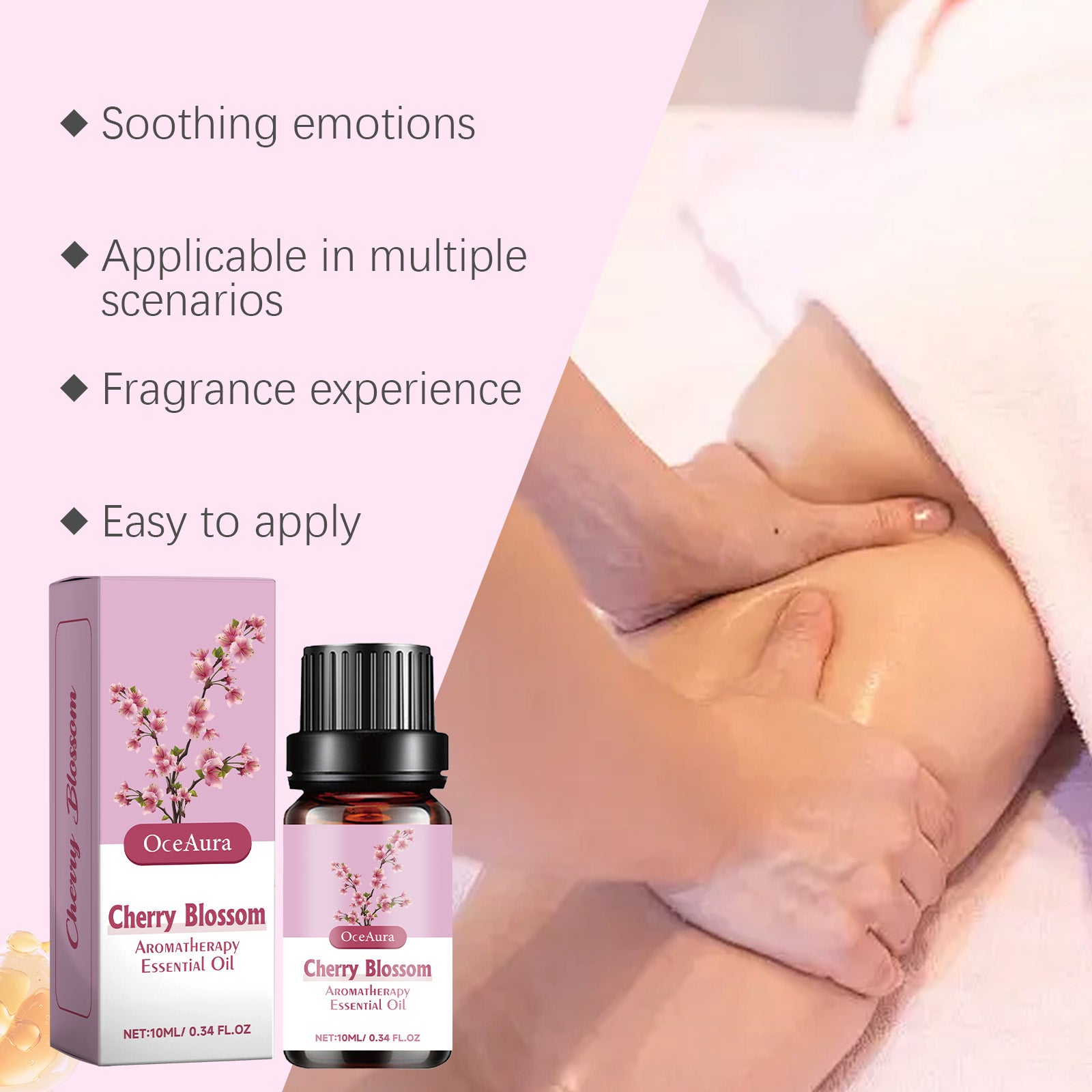 OceAura Aromatherapy Massage Oil Soothing Moisturizing Cream for Ladies - Makeupforest