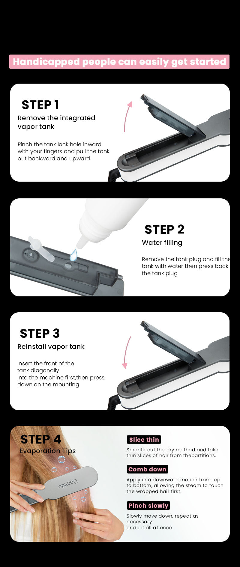 Negative - Ion Steam Hair Straightening Comb: Unlock a New Smooth Hair Experience
