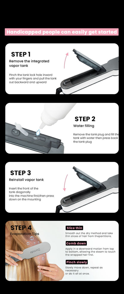 Negative - Ion Steam Hair Straightening Comb: Unlock a New Smooth Hair Experience
