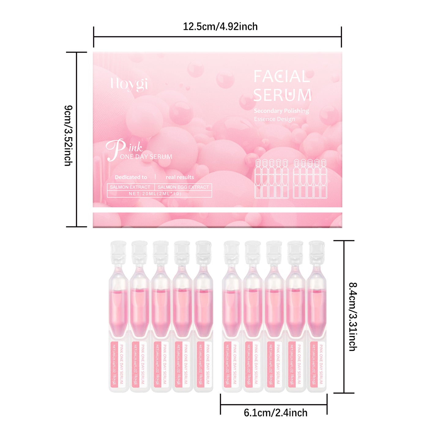 Hoygi Firming and Moisturizing Ampoule Serum Moisturizing Balancing Oil and Water Delicate Pores Softening Firming Skin