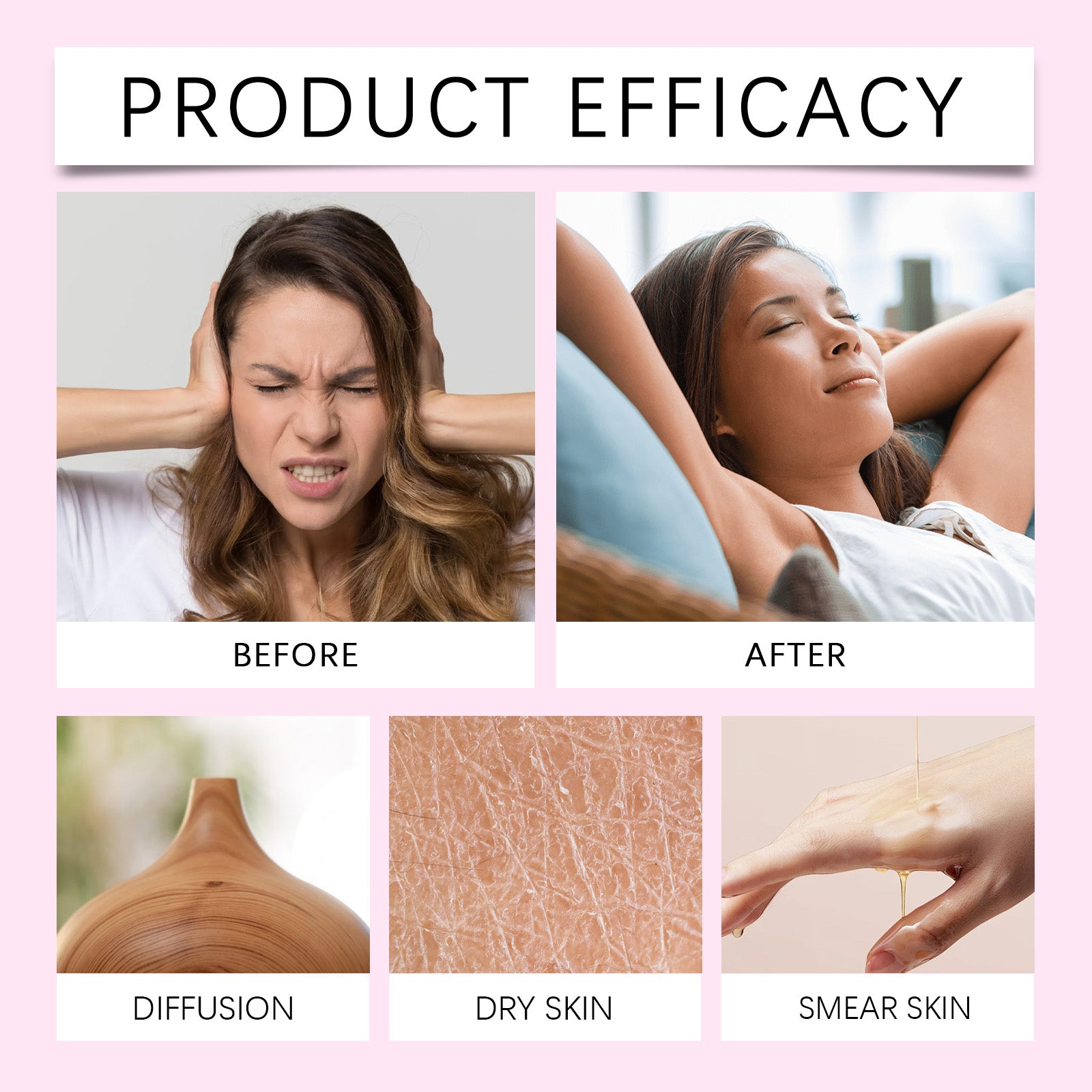 OceAura Aromatherapy Massage Oil Soothing Moisturizing Cream for Ladies - Makeupforest