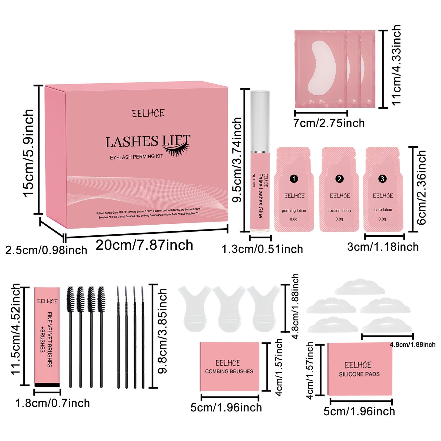 Curling Eyelash Set Natural and Beautiful Long Thick Curling Mild Not Smudge Eyelash Set